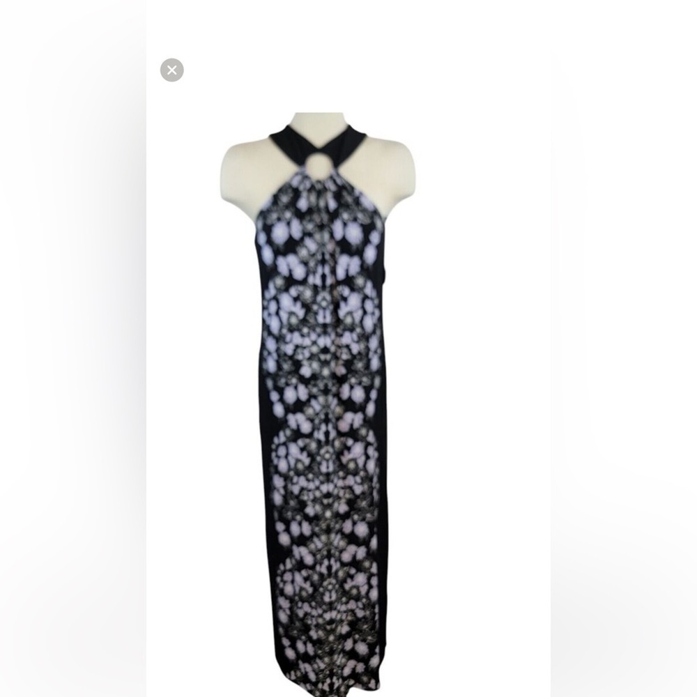 Soma Black and White Halter Sheath Cocktail Dress caja 1